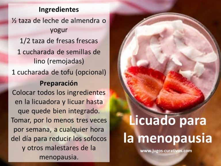 Menu Para La Menopausia Que Incluye Alimentos Y Recetas